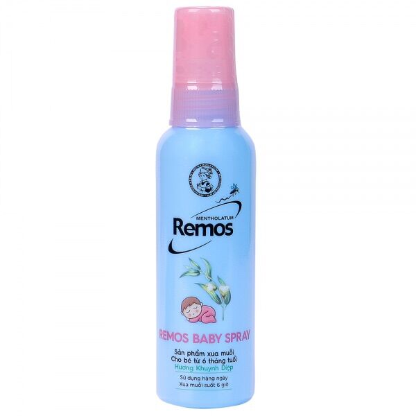 Xịt xua muỗi Remos baby hương khuynh diệp 60ml