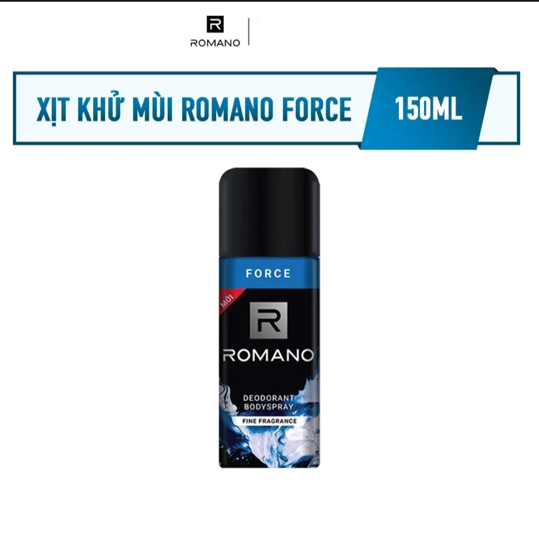Xịt khử mùi toàn thân Romano Force 150ml