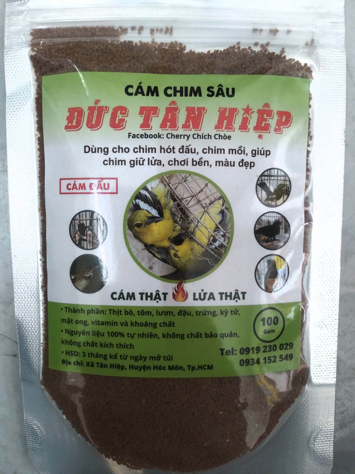 Cám chim sâu Đức Tân Hiệp cám đấu 100g