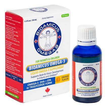 BIOAMICUS OMEGA 3 DHA – Vị ngon độc quyền ( lọ 30ml)