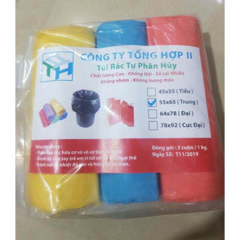 combo 3 túi rác 1kg nhiều size