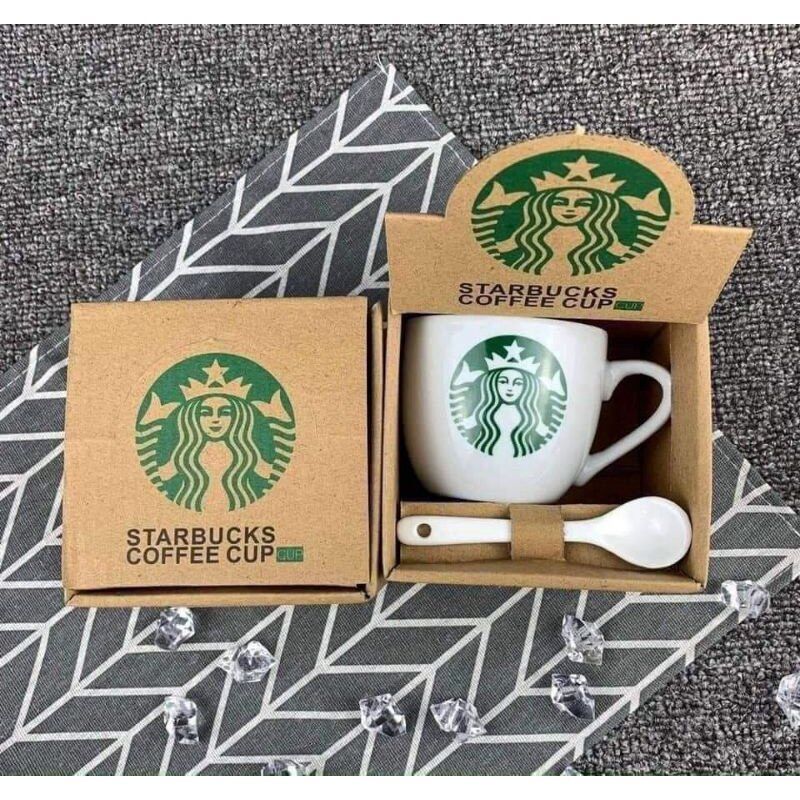Combo ly sứ, bình giữ nhiệt Starbuck