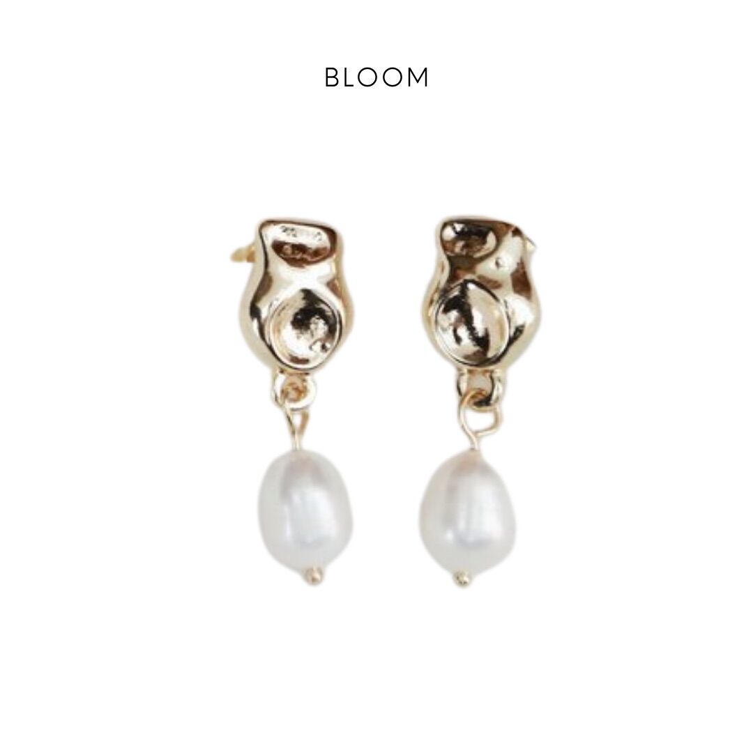 Bông tai treo hạt pearl