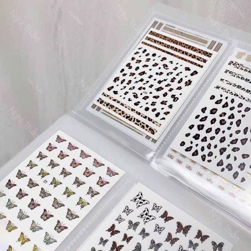 Sổ sticker ( Loại Tốt) trang trí móng ,80 miếng