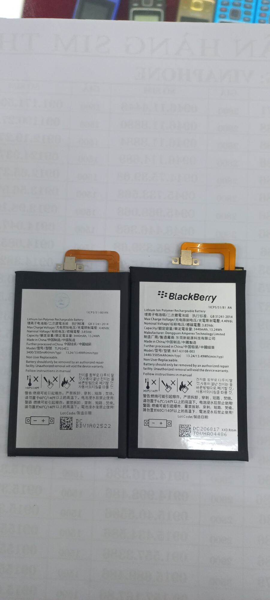 Pin blackberry Keyone, Key1, K1 (zin new)