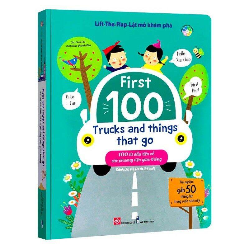 Sách - lift the flap - lật mở khám phá - 100 từ đầu tiên về các phương tiện giao thông