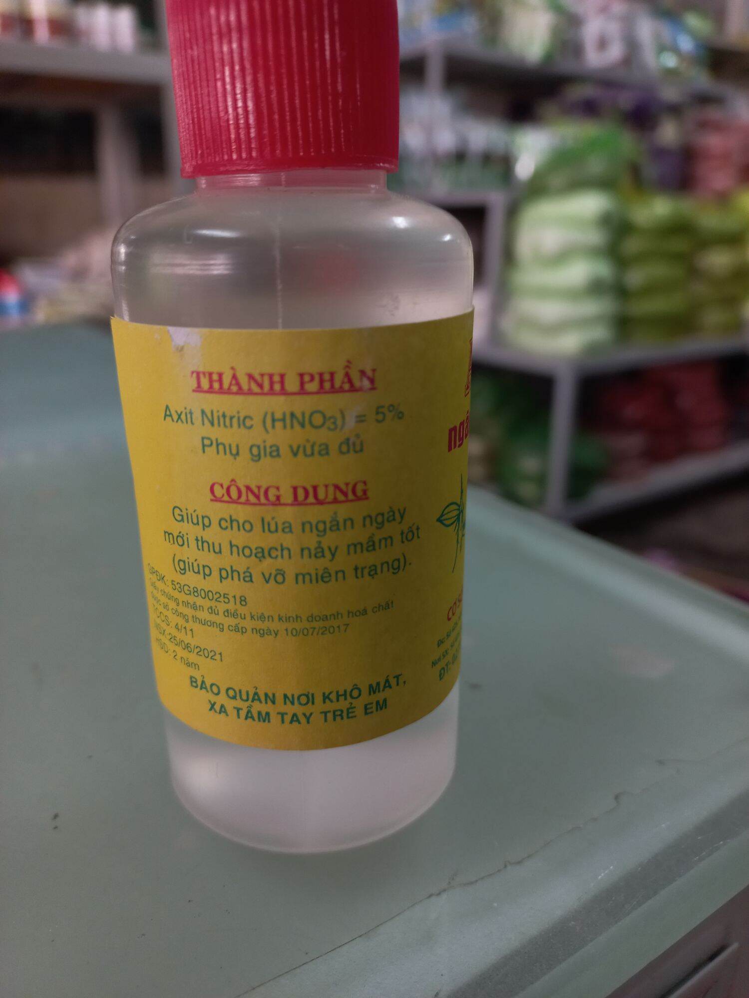 Axit ngâm lúa giống 100ml