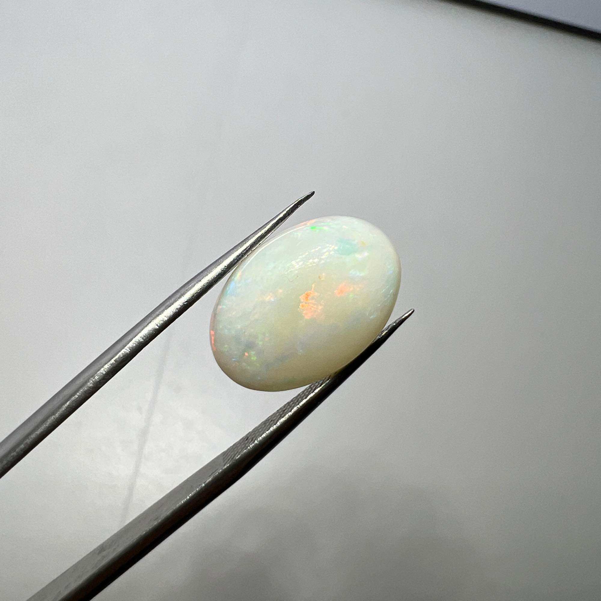 5065-ĐÁ OPAL ÚC TRẮNG ĐỤC (THIÊN NHIÊN ) KHÔNG XỬ LÝ, HIỆU ỨNG NHẸ. (((Lỗi đáy rất nhỏ)))