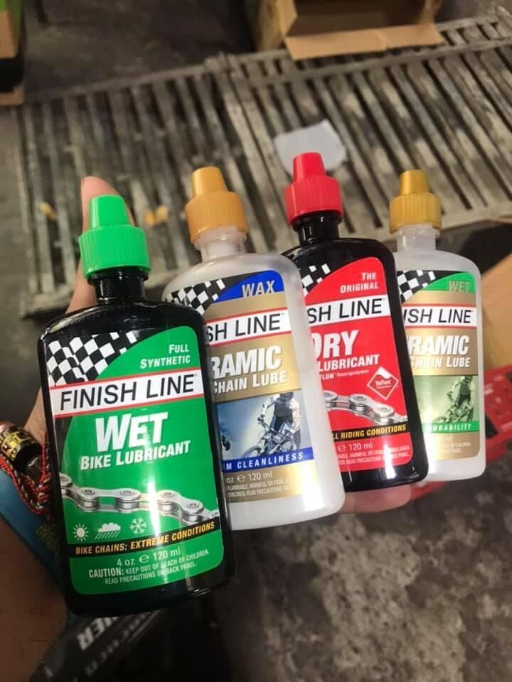 Dầu Tra Sên Xích Xe Đạp CERAMIC WET Finish Line 120ml