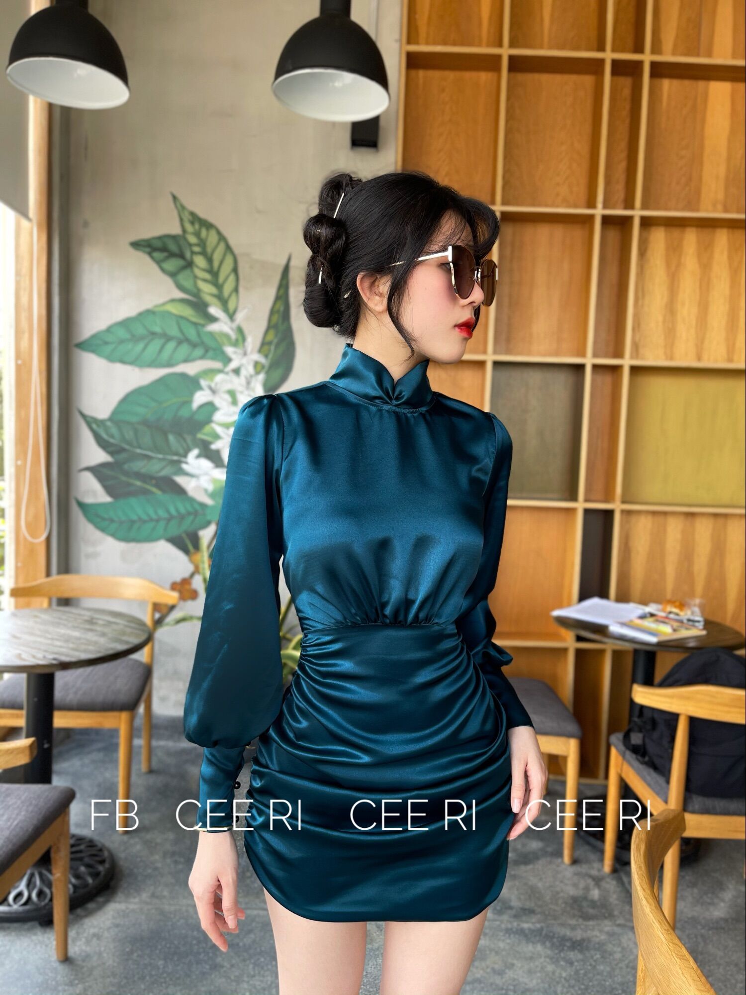 Váy body lụa ( MẪU DO SHOP CEE RI TỰ CHỤP )