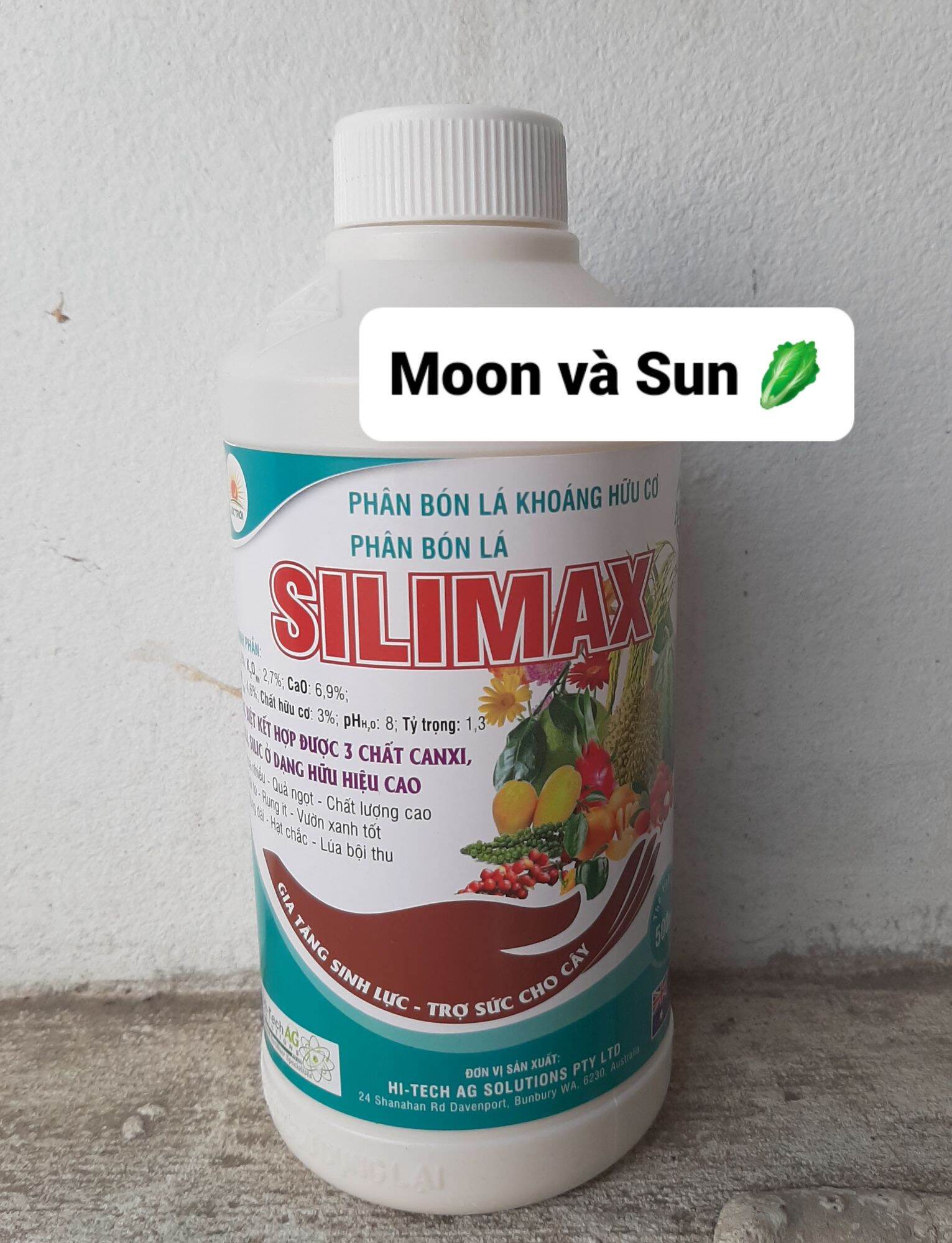 Phân bón hữu cơ cao cấp SILIMAX chai 500ml - NN Moon Sun