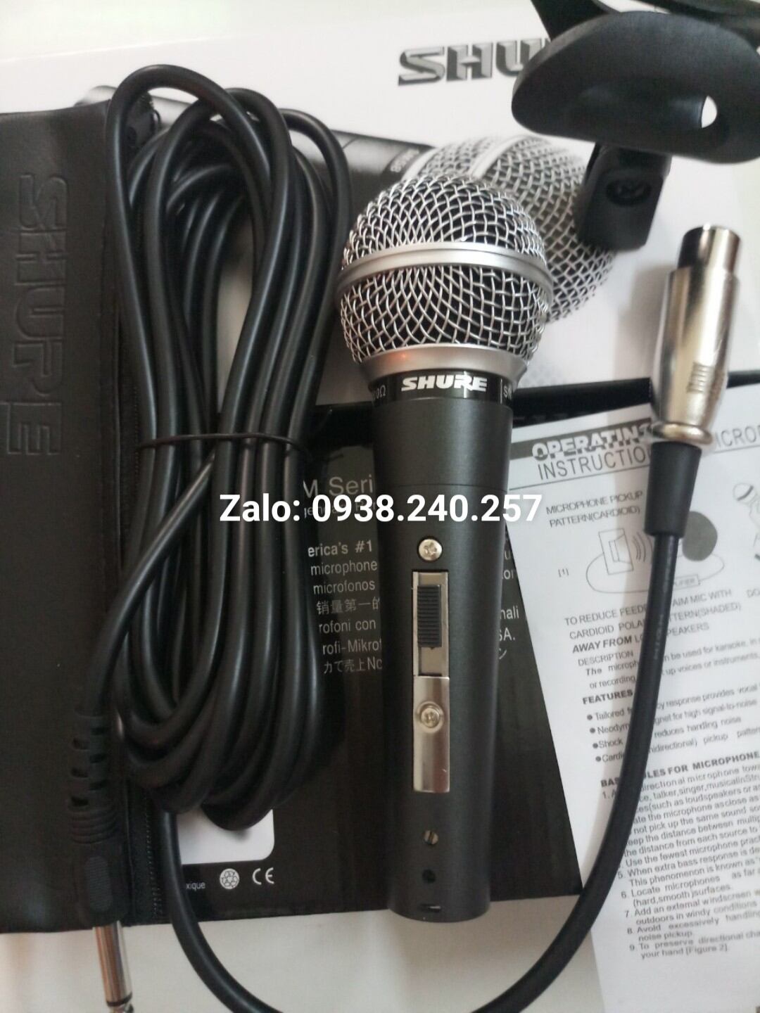 [KÈM DÂY]Micro karaoke có dây shure SM58 hát hay, hút âm