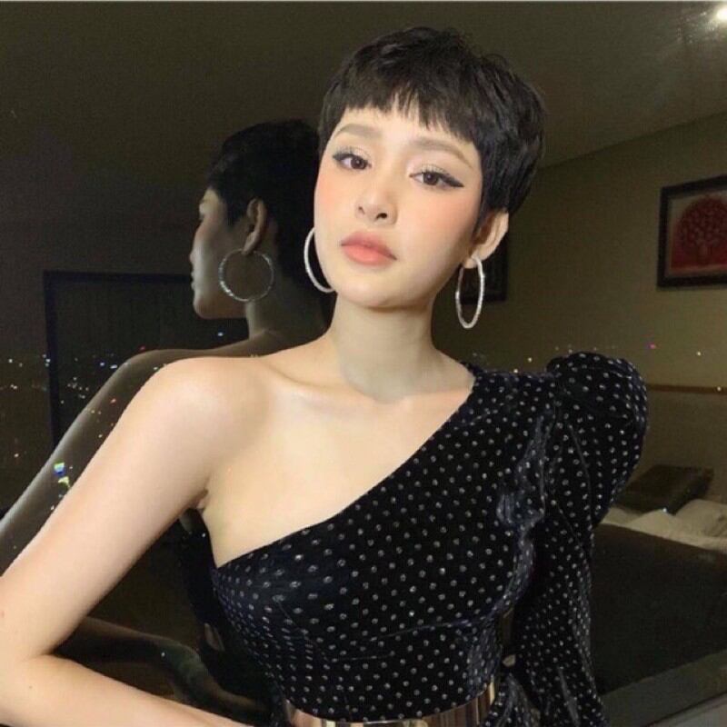 bông tai tròn đính đá