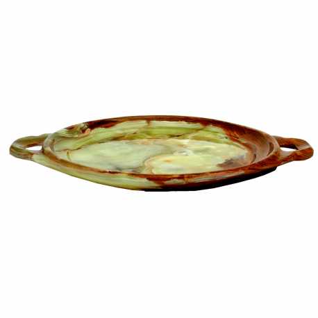 Đĩa đá Ngọc Pakistan - Handcrafted by Skilled Pakistan Natural Onyx marble Kitchen Serving Platter or Fruit tray