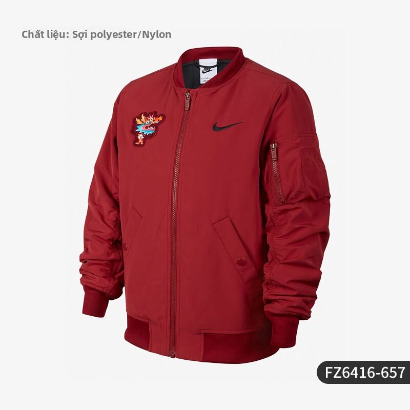 Nike| Áo Khoác Thể Thao Nike Chính Hãng Trẻ Em Năm Rồng Ấm Áp