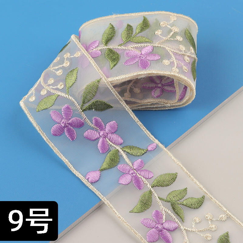 Vải Ren Nhiều Màu DIY Vải Ren Viền Ogeen Cho Quần Áo Bé Gái Vải Trang Trí Váy Viền Viền Ren Viền Viền Ren