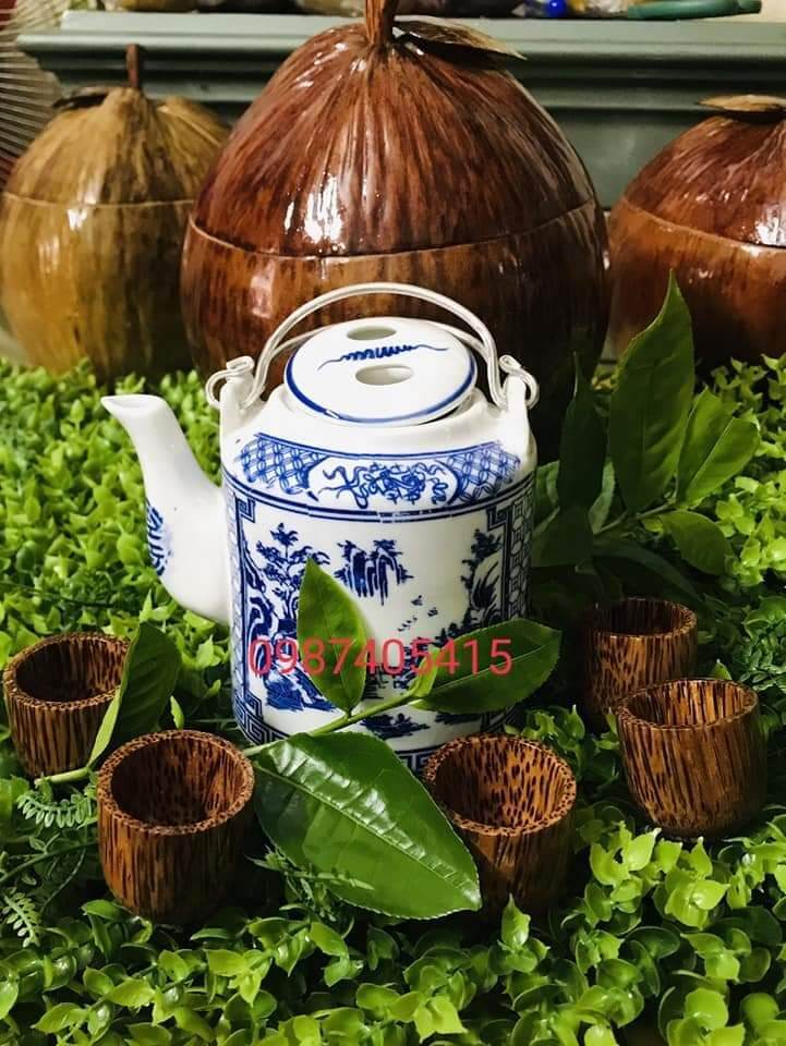 Bình ủ ấm trà trái dừa 1,2l không đế