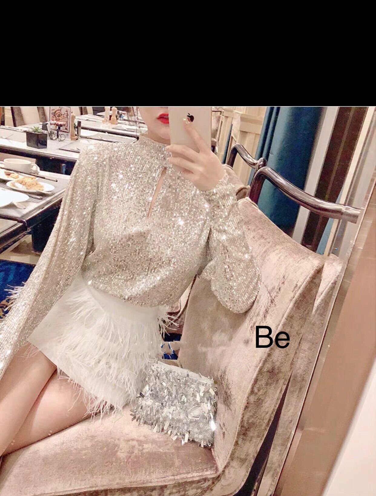 Áo kim sa cổ giọt lệ