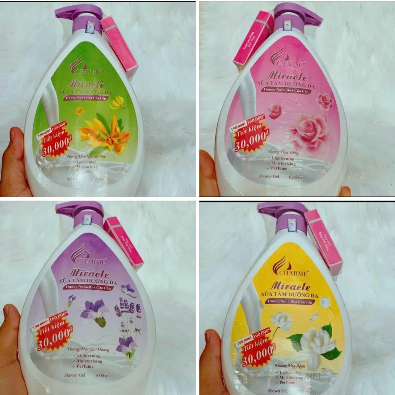 Sữa tắm charr.me 1000ml tặng nước hoa