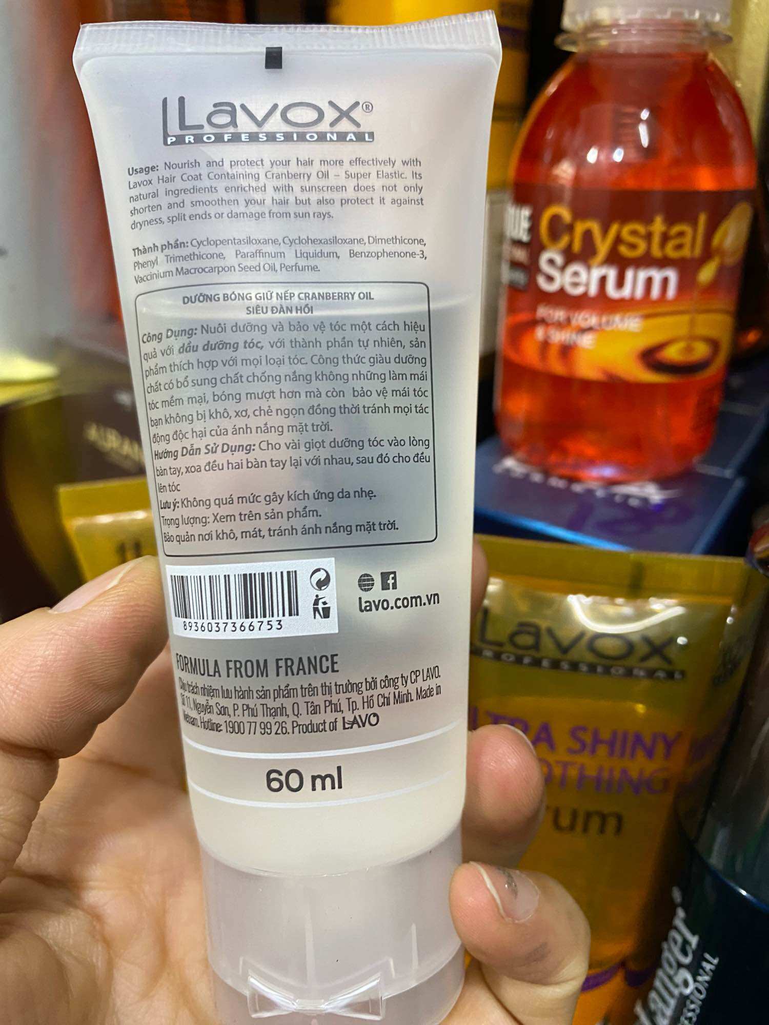 Dầu bóng tóc LAVOX 60ml