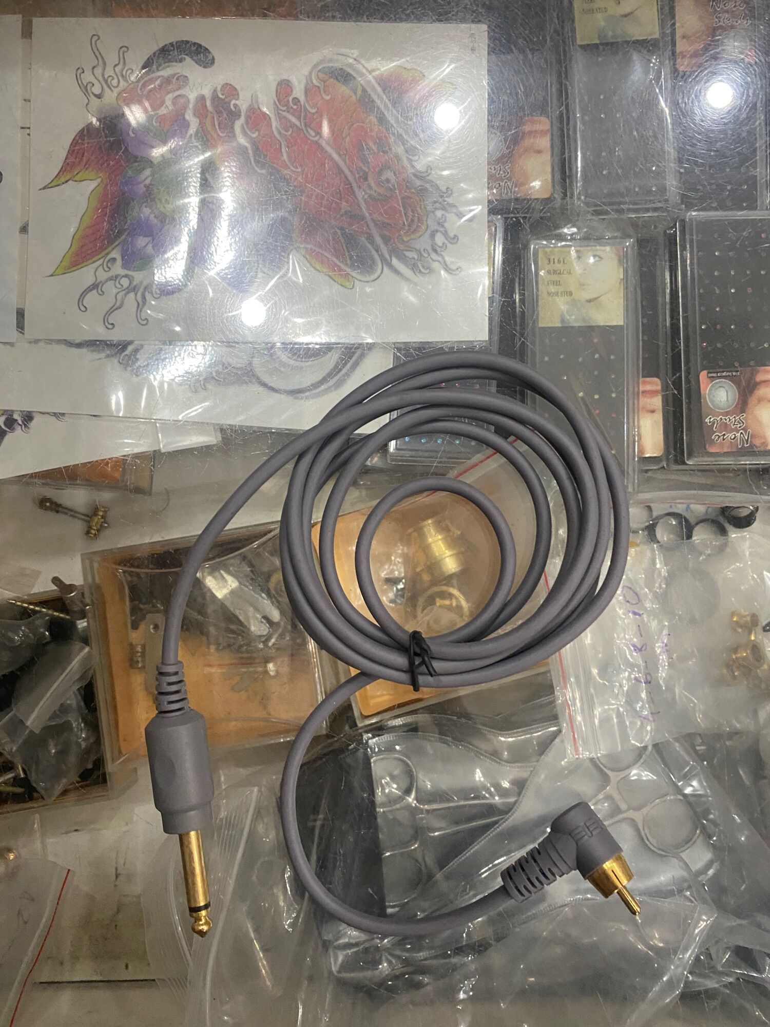 Dây Silicon RCA cho máy xăm Pen 3.5mm