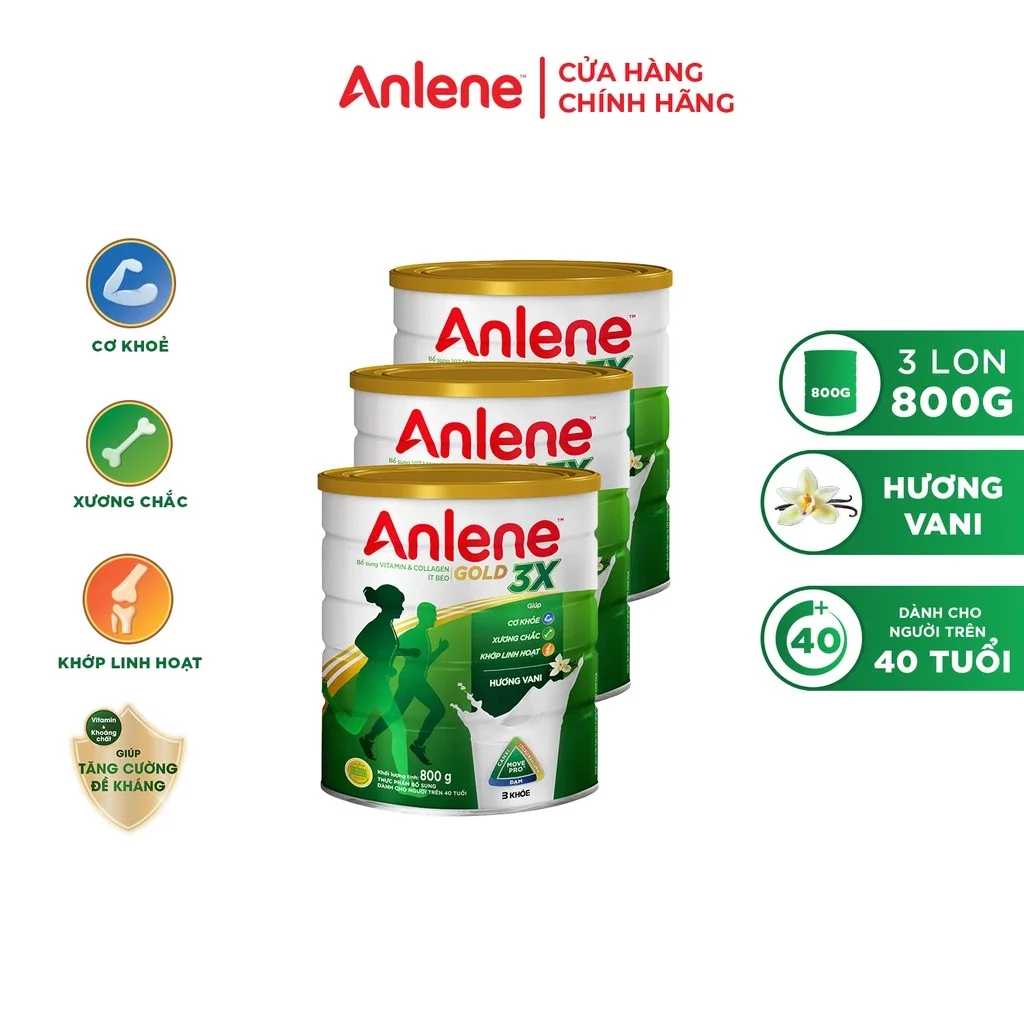 Sữa bột Anlen gold 3x 800g,1kg2
