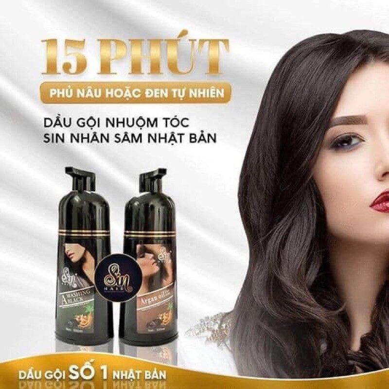 Dầu gội nhân sâm phủ bạc tóc SinHair