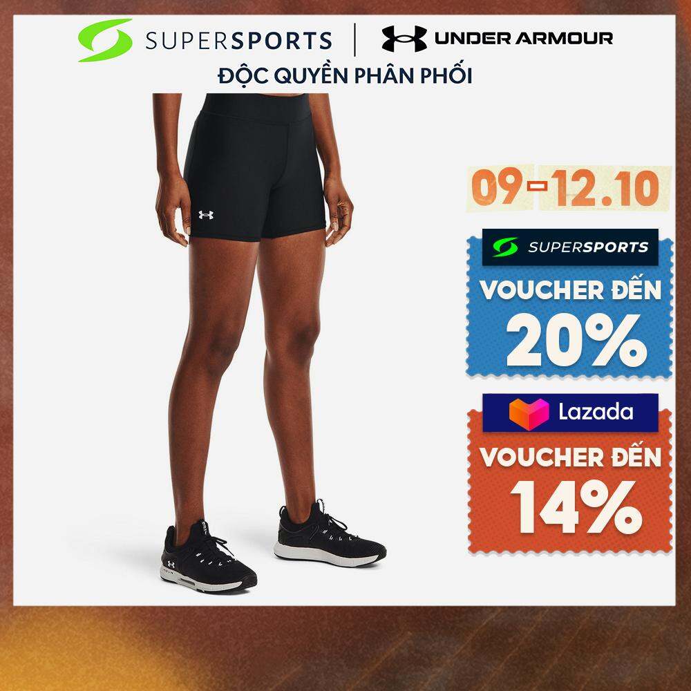 UNDER ARMOUR Quần ngắn biker thể thao nữ Heatgear® Armour Mid-Rise Middy 1360938-001