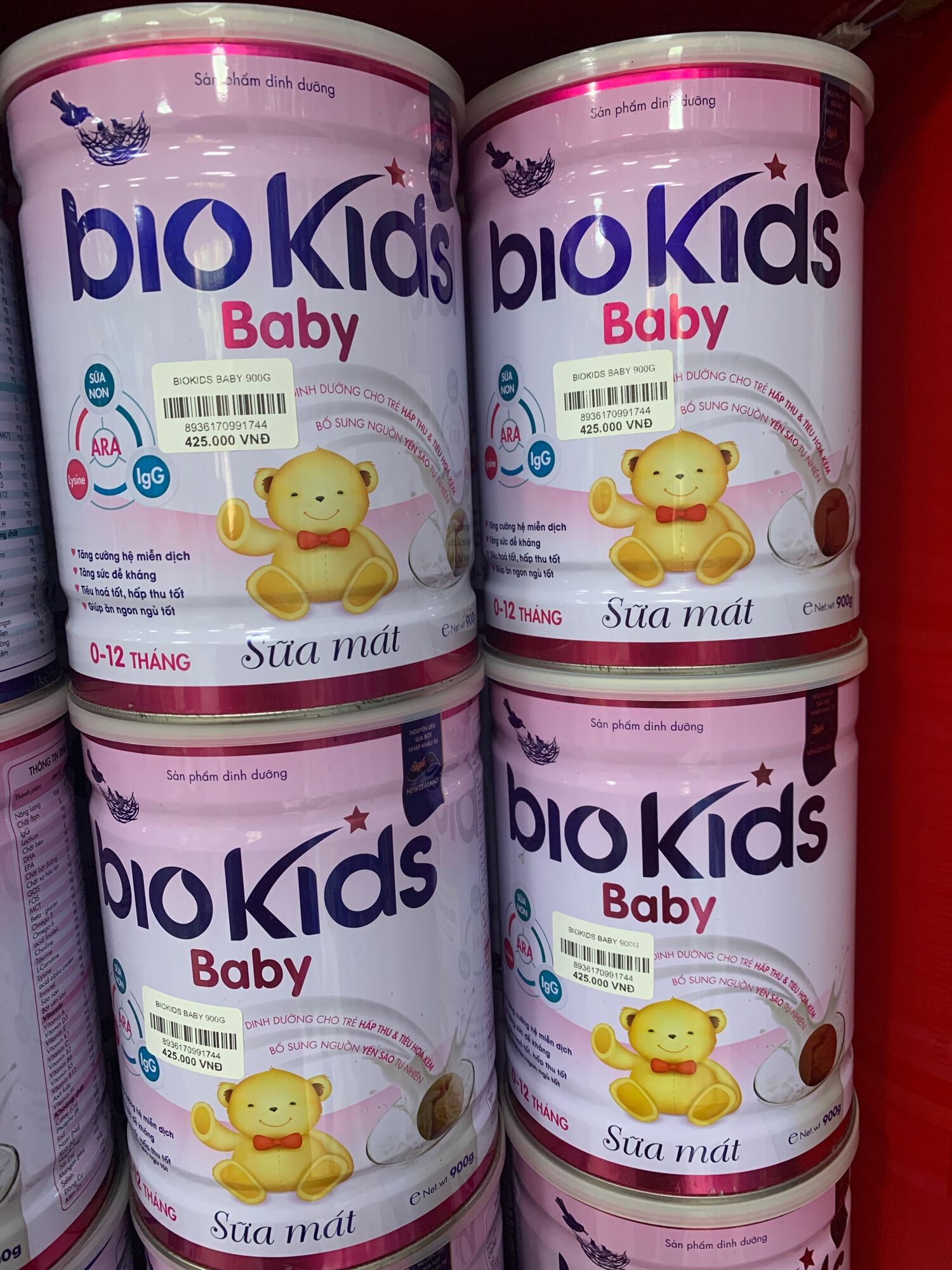 Sữa mát Biokids baby 900g date mới