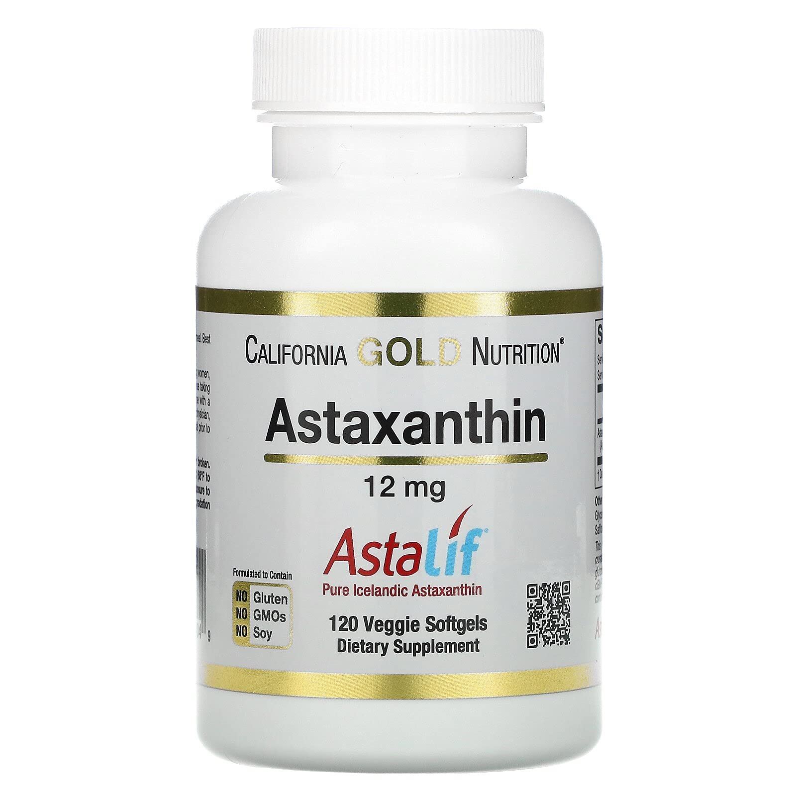 Mỹ  Astaxanthin Astalif 12mg California Gold Nutrition 30vien