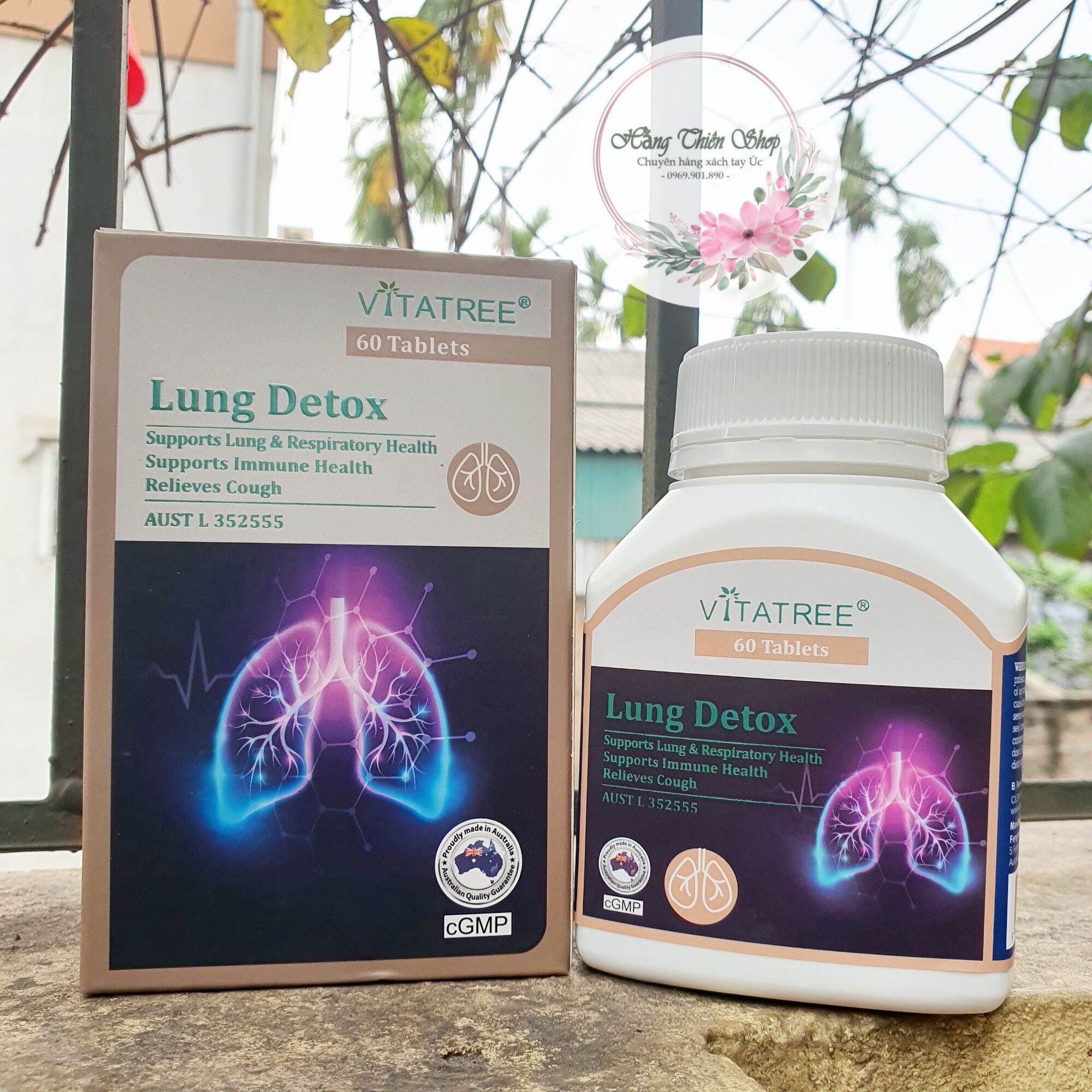 Bổ phổi, thải độc phổi Vitatree-lung-detox 60v