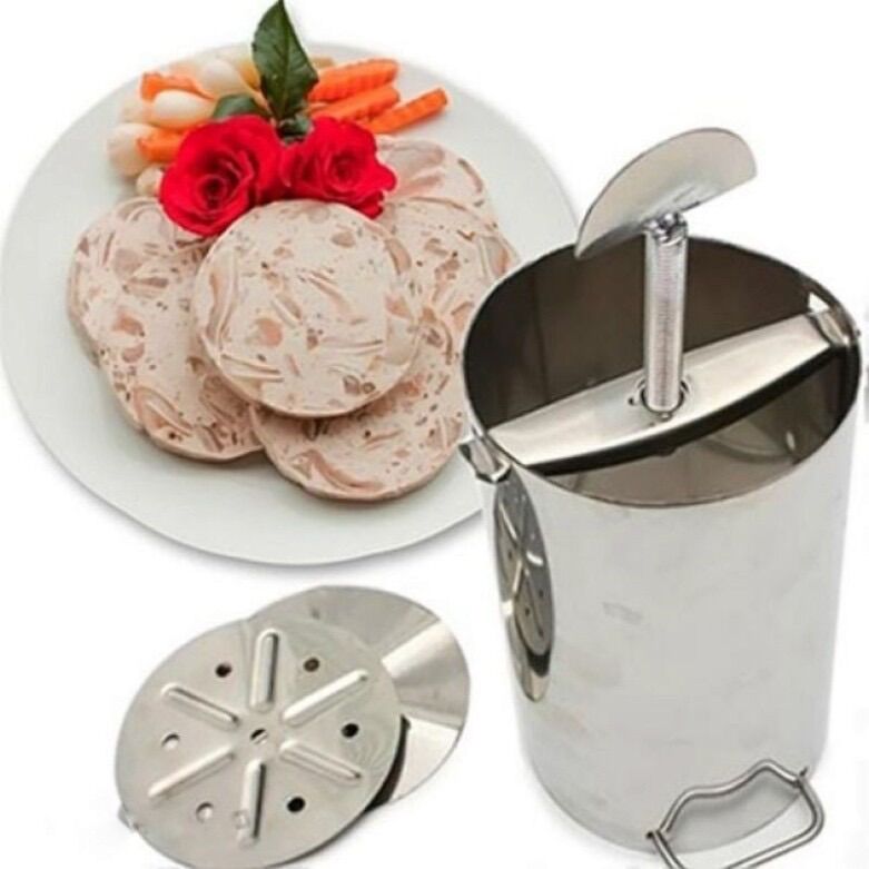 Khuân làm giò chả inox không rỉ loại 1kg và 2kg