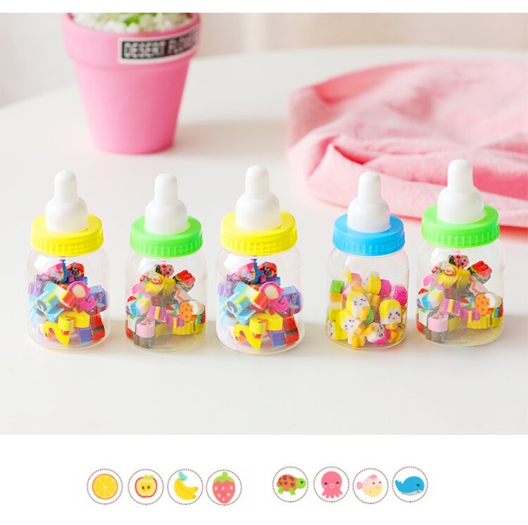 Gôm tẩy chì bình sữa viên mini