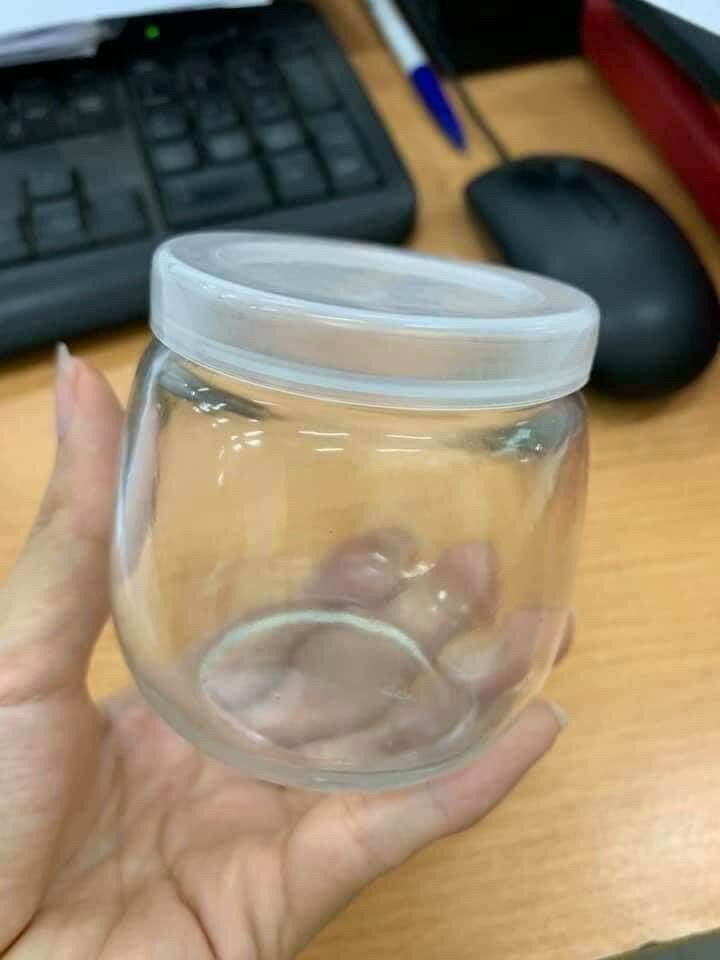 Hũ thủy tinh làm sữa chua có nắp đậy loại to 200ml