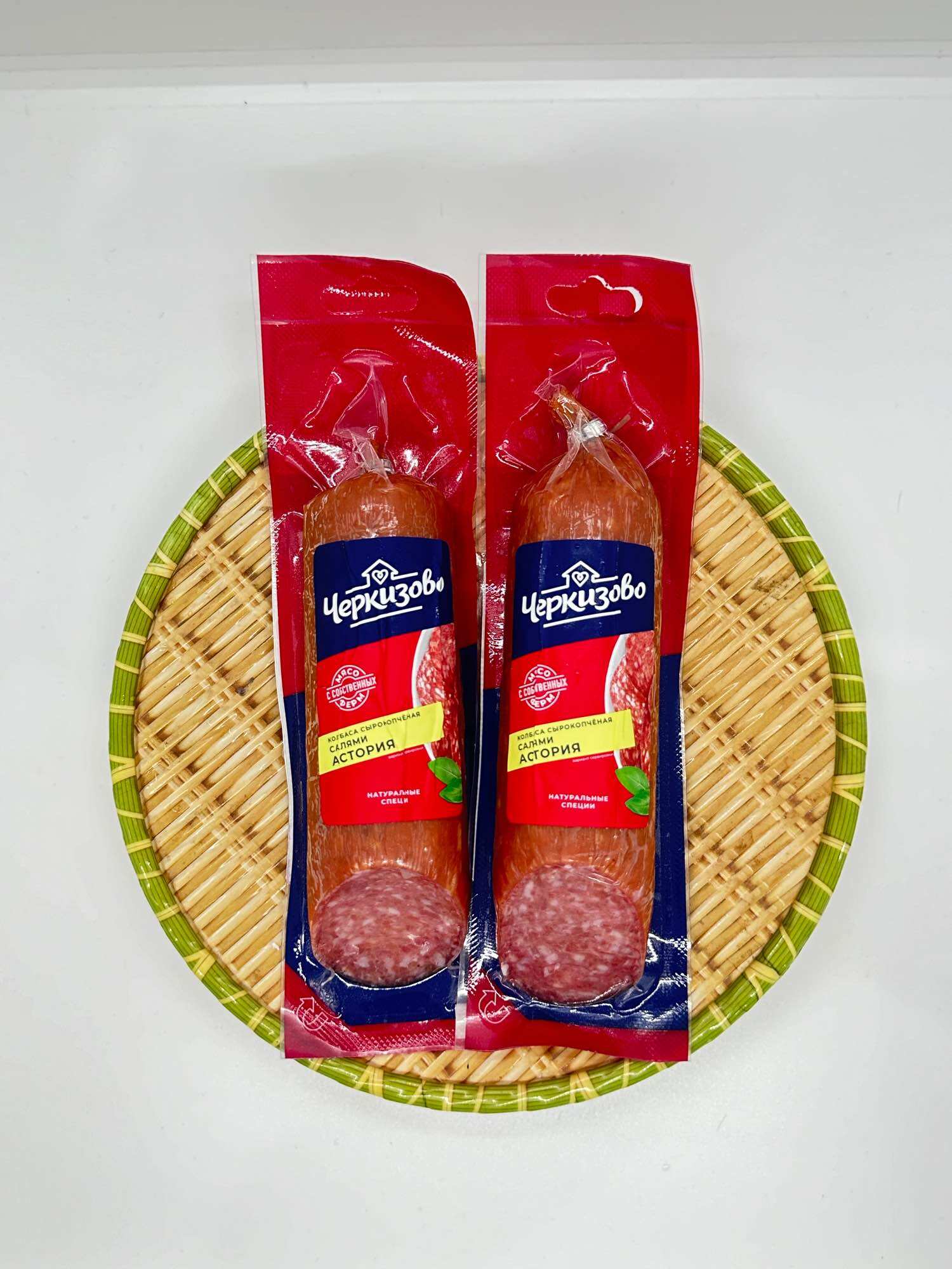 Salami hun khói Chezkizovo 225g , xúc xích lạp xưởng Nga ăn liền