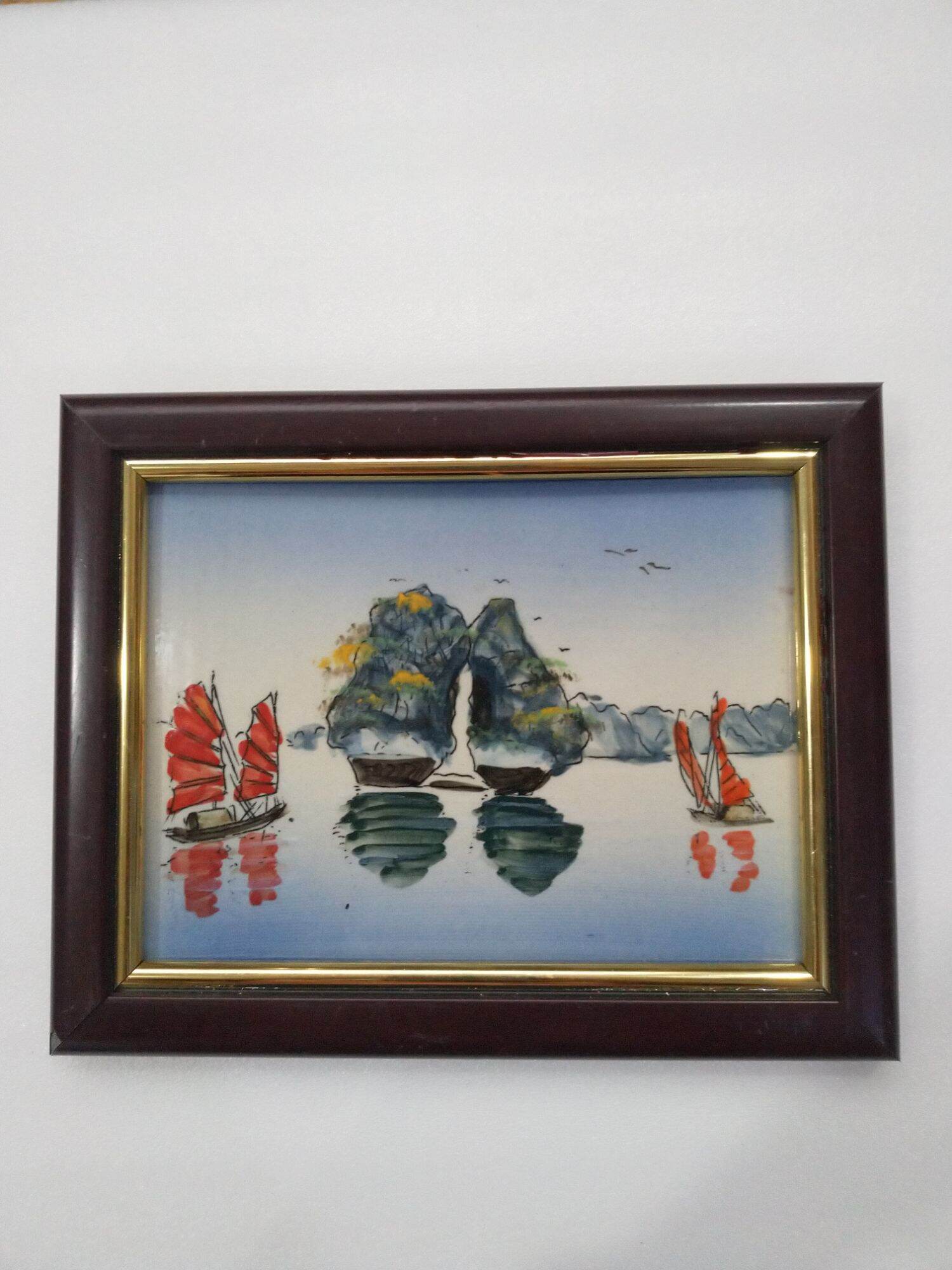 tranh gốm sứ Bát Tràng KT 24 x18