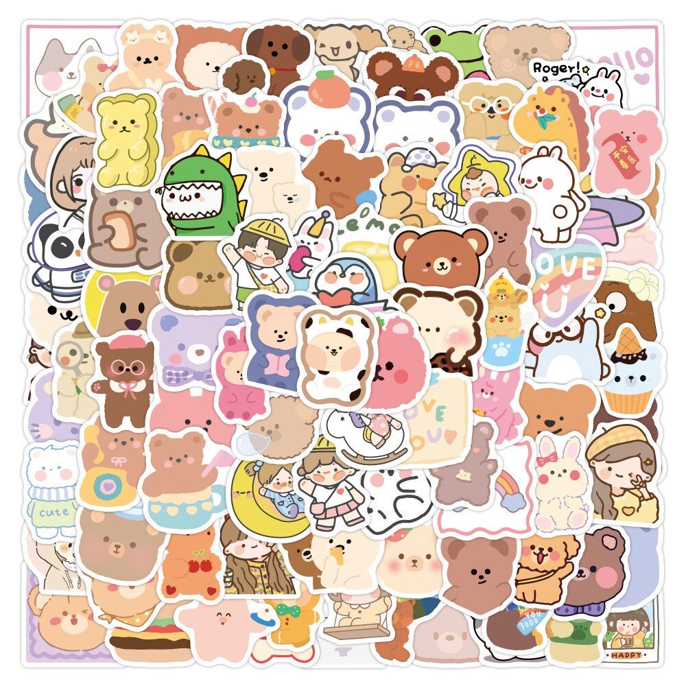 Set 20/50/100 hình dán sticker chống thấm nước m9