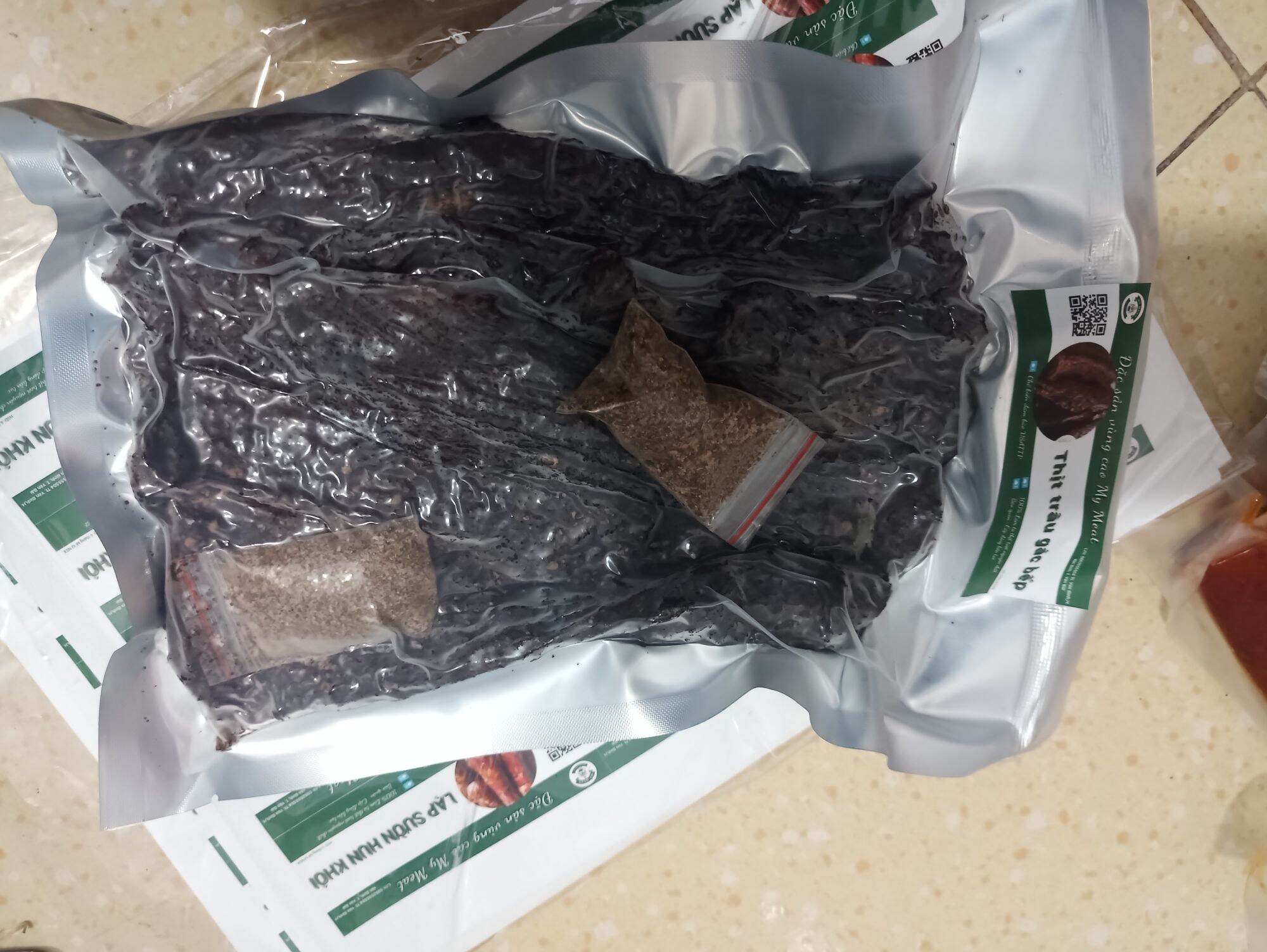 Thịt trâu gác bếp - Đặc sản Tây Bắc | tặng chẩm chéo[ có chứng nhận VSATTP]500gram