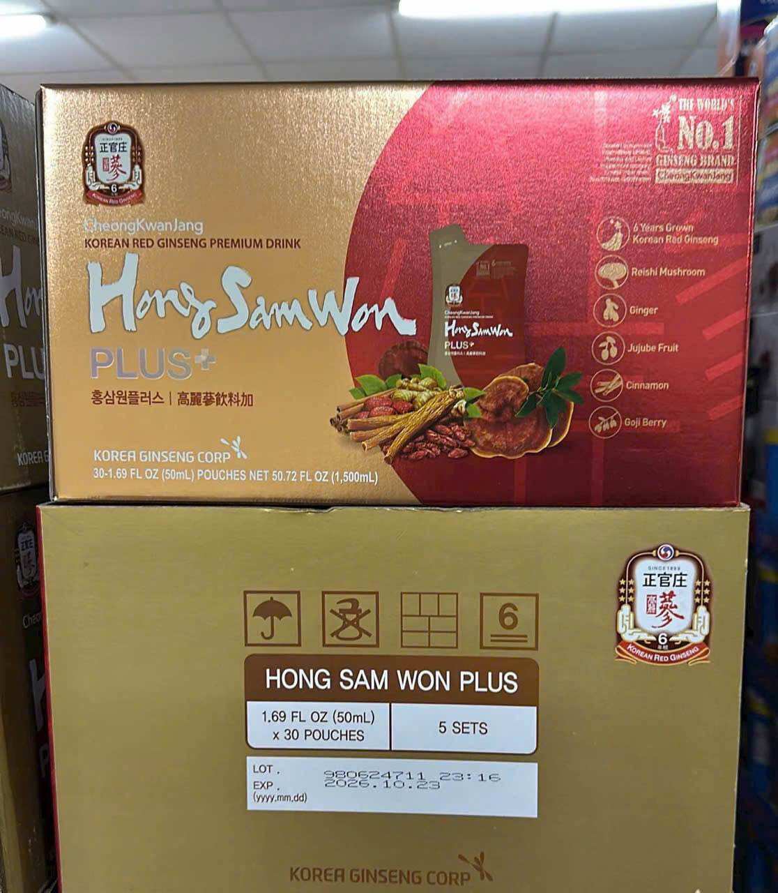NƯỚC HỒNG SÂM HÀN QUỐC 6 NĂM TUỔI #HONGSAMWON #PLUS