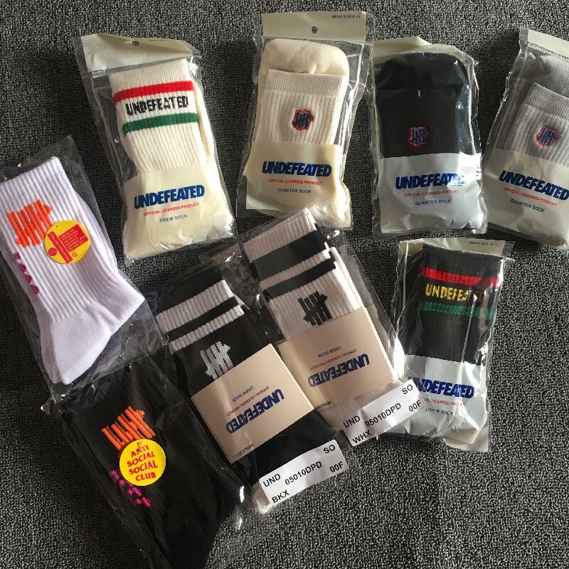 Tất Thể Thao Cho Nam Đế Khăn Bông Cotton Thêu Kiểu Nhật Undefeated Tất