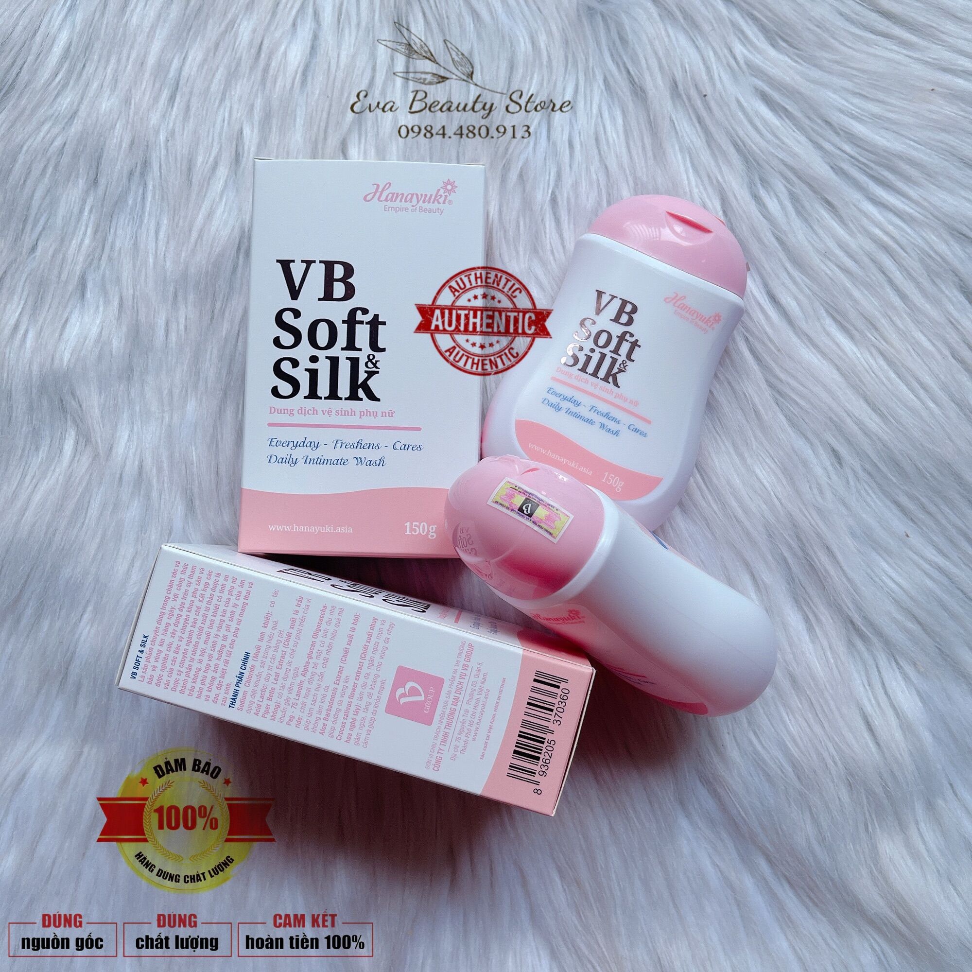 Dung dịch vệ sinh Hanayuki hồng - vb soft silk [ Chính Hãng ]