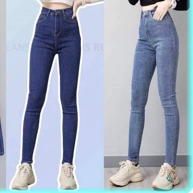 Quần jean ôm 1khuy đơn giản có túi