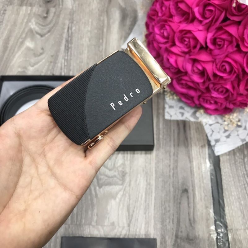 [Fullbox + Túi giấy] Thắt lưng nam pedro da xịn thời trang cao cấp