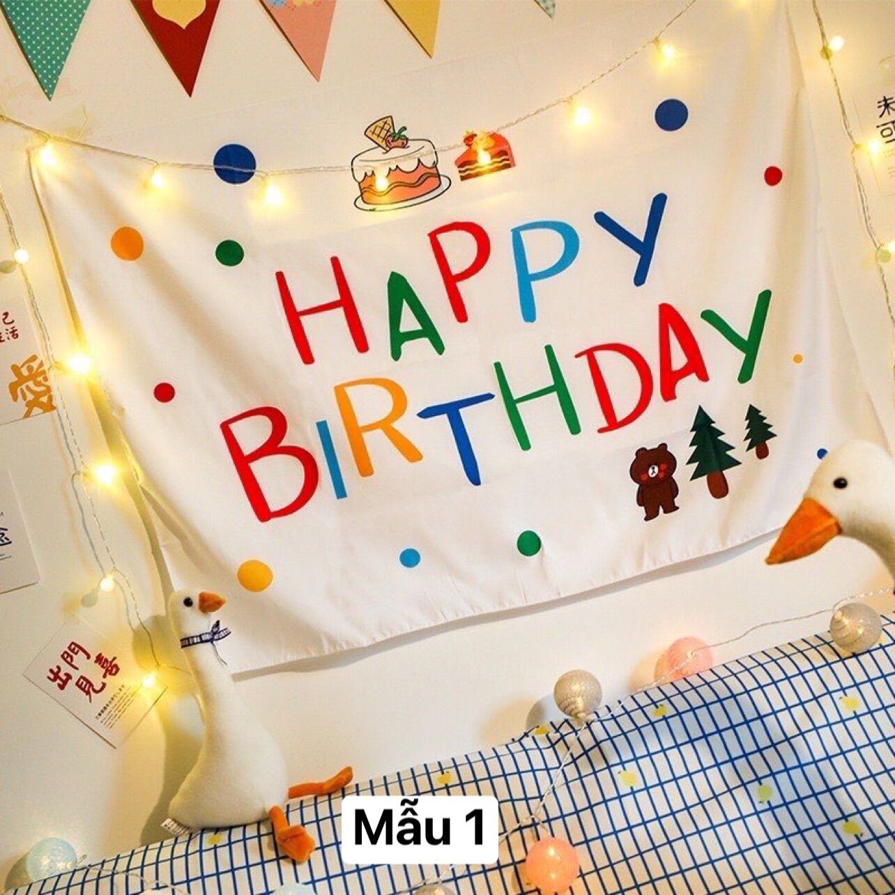 Phông nền Happy Birthday, background trang trí sinh nhật | Lazada.vn