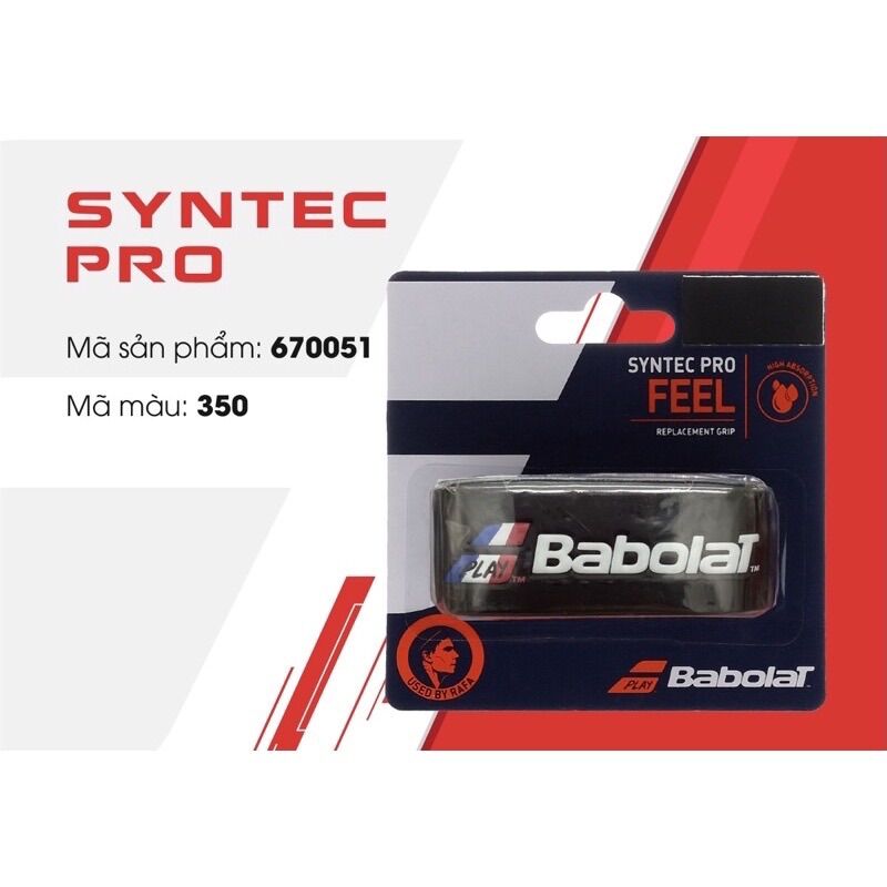 Babolat Syntec Pro - quấn cốt trắng/đen (670051)