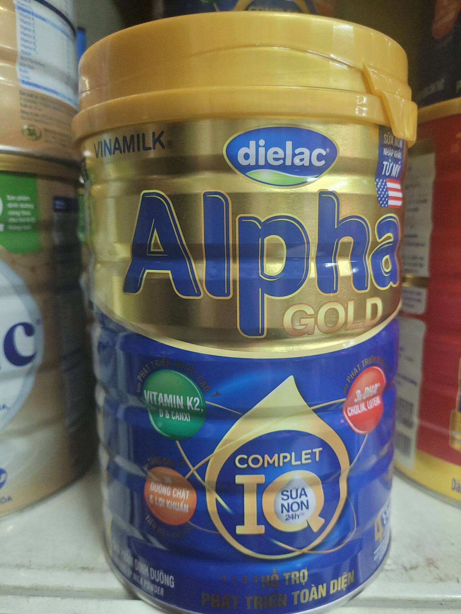 Sữa bột Dielac Alpha Gold IQ số 4 trẻ 2 đến 6 tuổi