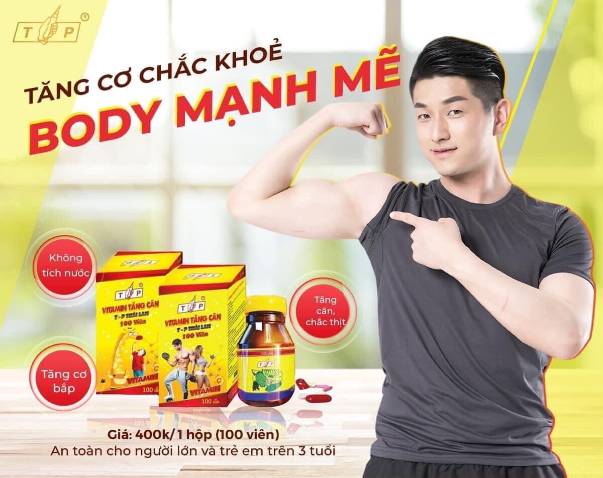 Vitamin tăng cân tp Thái lan 100 viên.