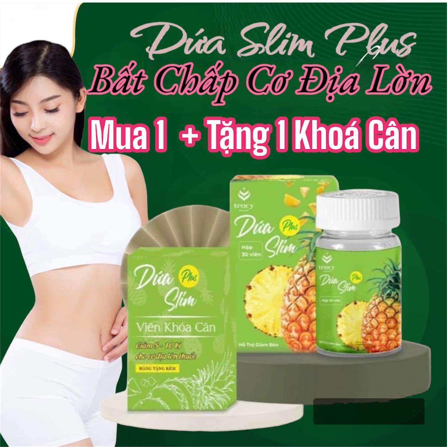  { sale } Giảm Cân Dứa Slim plus Đốt Cháy mỡ thừa Cho Cơ Địa Khó Giảm Cam Kết Chính Hãng 