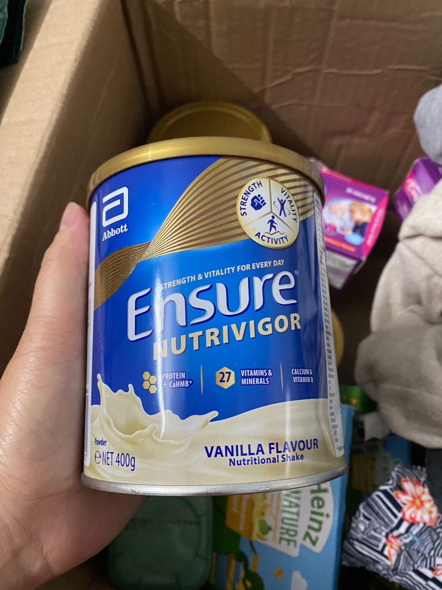 Sữa Ensure Nutrivigor của Anh 400g