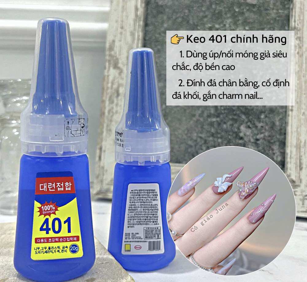 Keo 401 Gắn Móng Siêu Chắc Siêu Bền